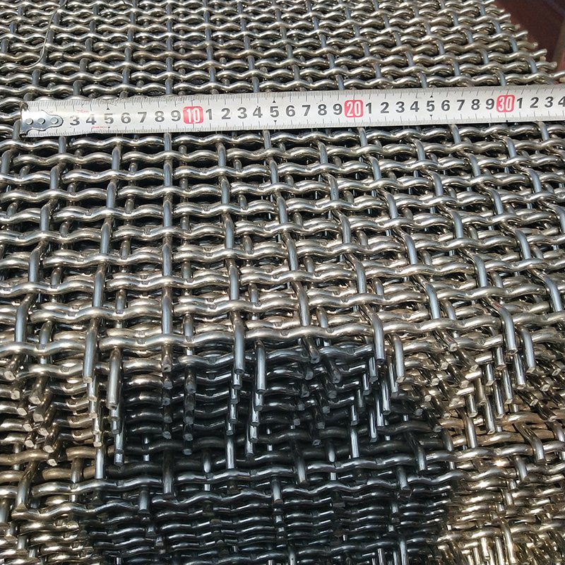 8 10 20 30 Mesh 4mm 5mm Wire Diameter 316 316L Crimped Stainless Steel Woven Wire Mesh For Fence