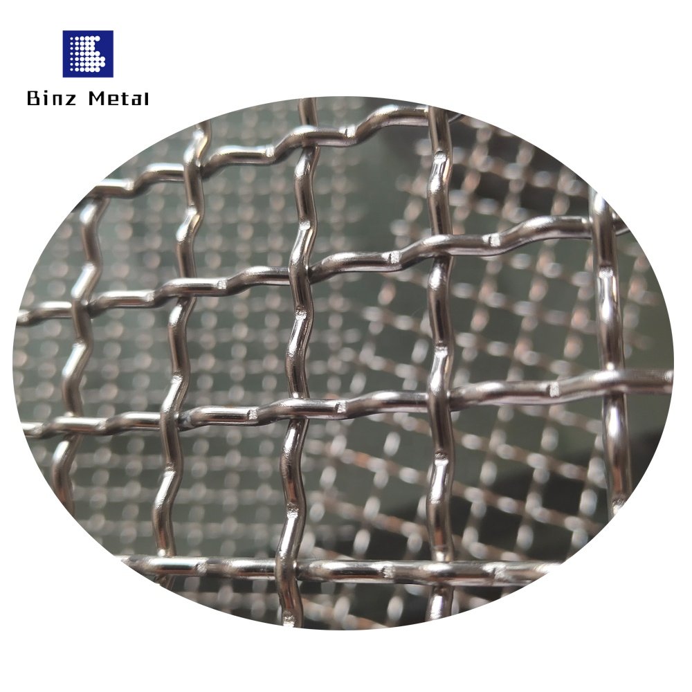 Stainless steel decorative wire mesh metal decorative curtain net crimped wire mesh