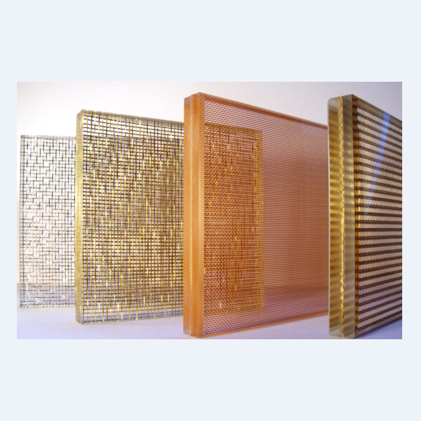 Customization Wire Woven Mesh Type Glass laminated mesh For Decorative