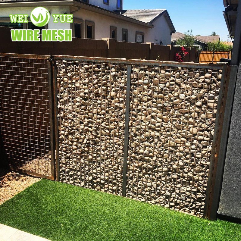 Hot Sale 2M Welded Gabion Fence Mesh 200*100*50 Stone Filled Gabion Basket Box Cage For Retaining Wall