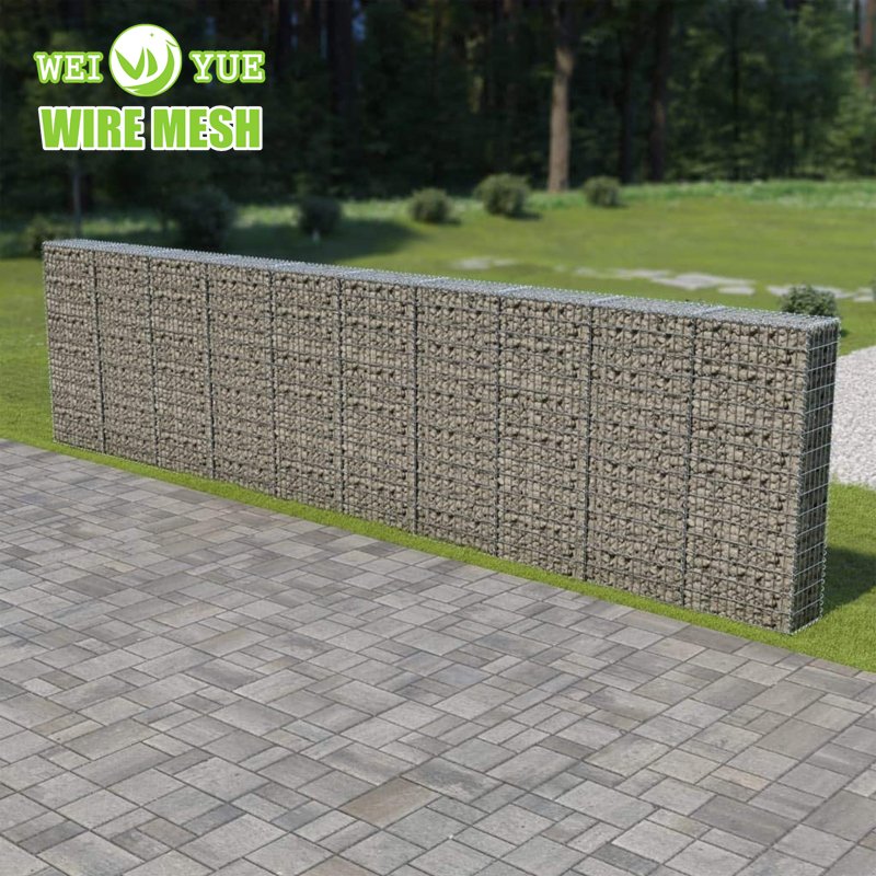 Hot Sale 2M Welded Gabion Fence Mesh 200*100*50 Stone Filled Gabion Basket Box Cage For Retaining Wall