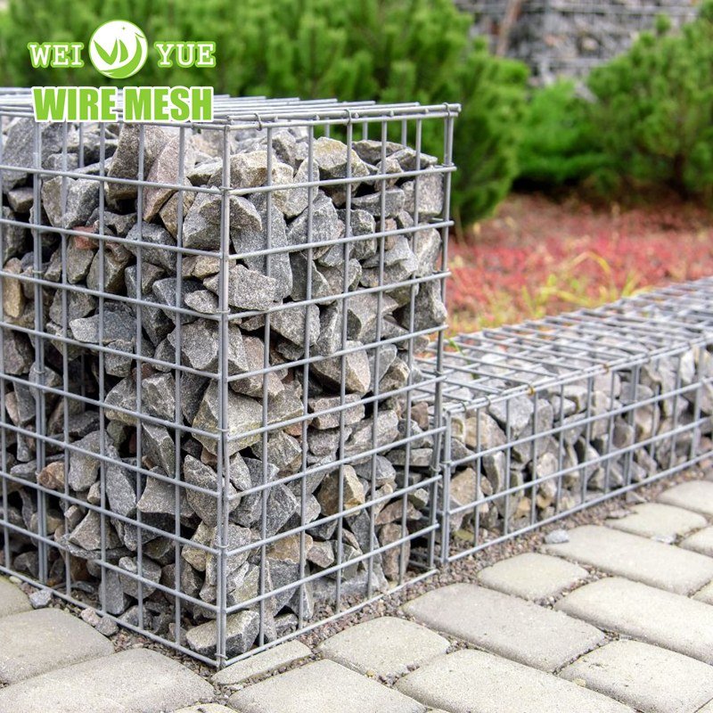 Hot Sale 2M Welded Gabion Fence Mesh 200*100*50 Stone Filled Gabion Basket Box Cage For Retaining Wall