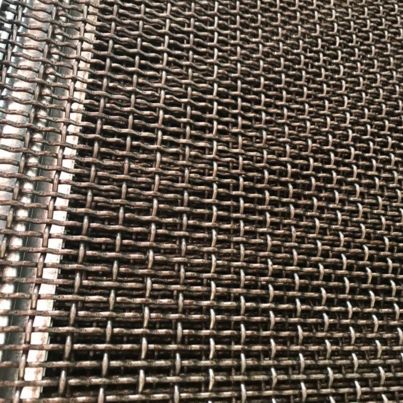 65Mn stone crusher vibrating screen mesh Woven stainless steel crimped wire mesh sand Sieve crimped woven mesh