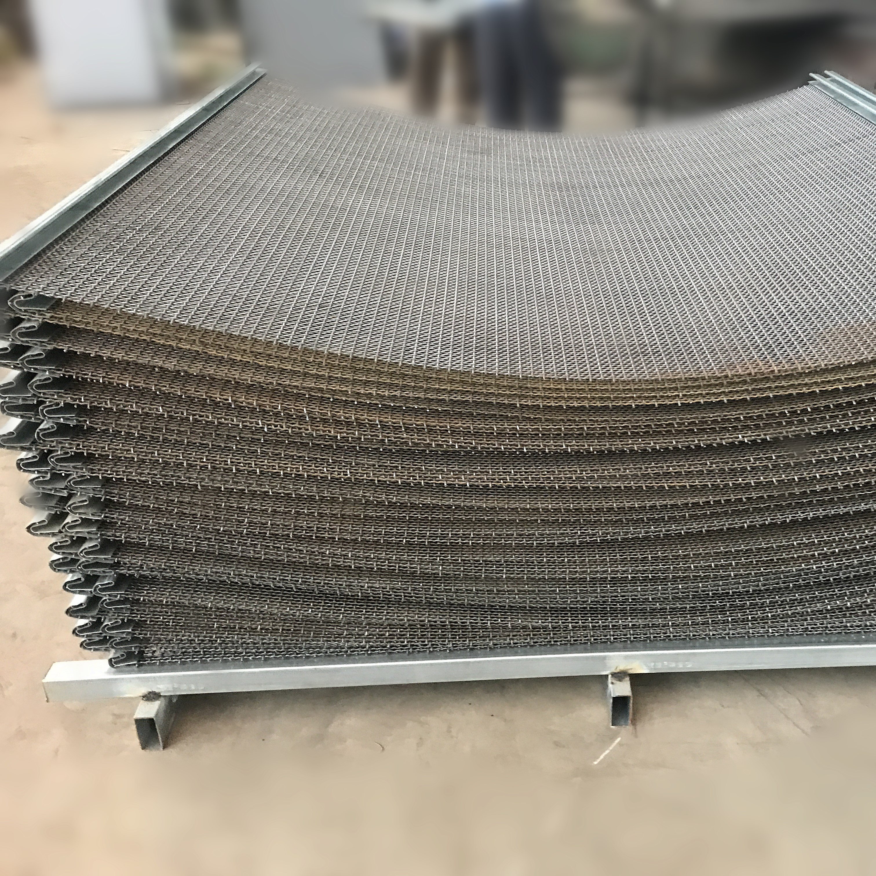 65Mn stone crusher vibrating screen mesh Woven stainless steel crimped wire mesh sand Sieve crimped woven mesh