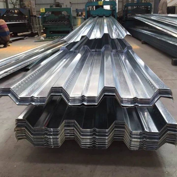 Cold Rolled Galvalume Color Steel Plate Decking Floor Corrugated Galvanized Zinc Coated Roof Steel Panels Roofing Sheet