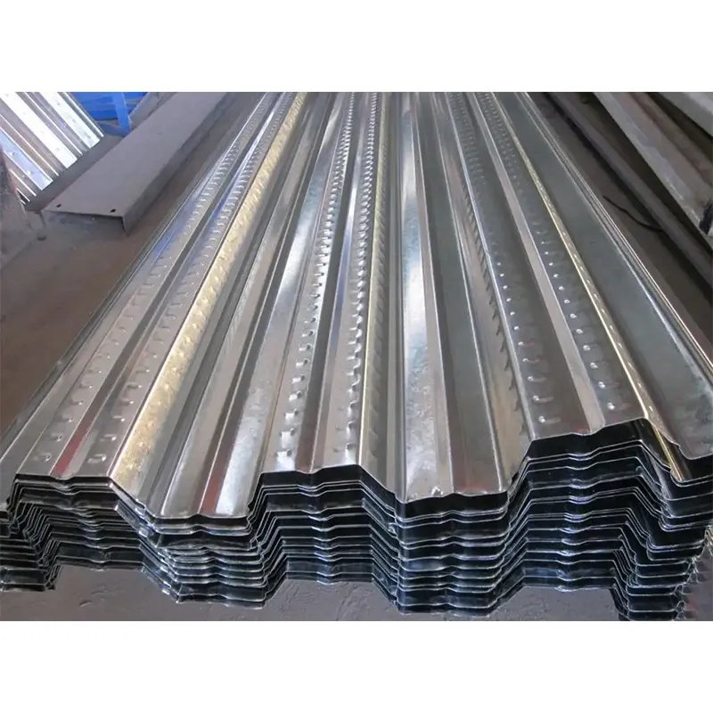 Cold Rolled Galvalume Color Steel Plate Decking Floor Corrugated Galvanized Zinc Coated Roof Steel Panels Roofing Sheet