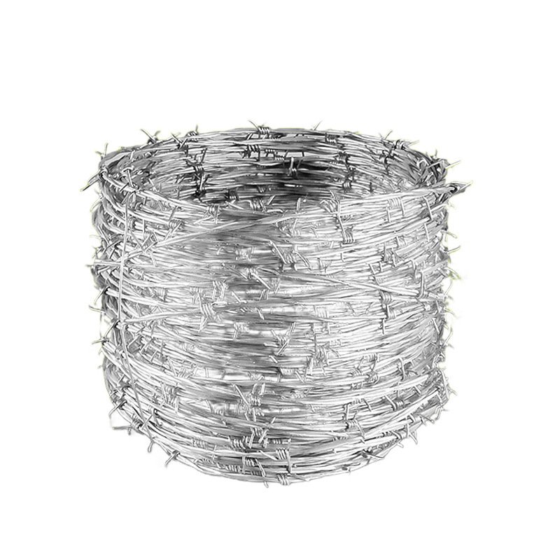 hot selling Galvanized Barbed Wire Farm mesh Fence 500m 50kg Per Roll Barb Roll Razor Wire Factory for Sale