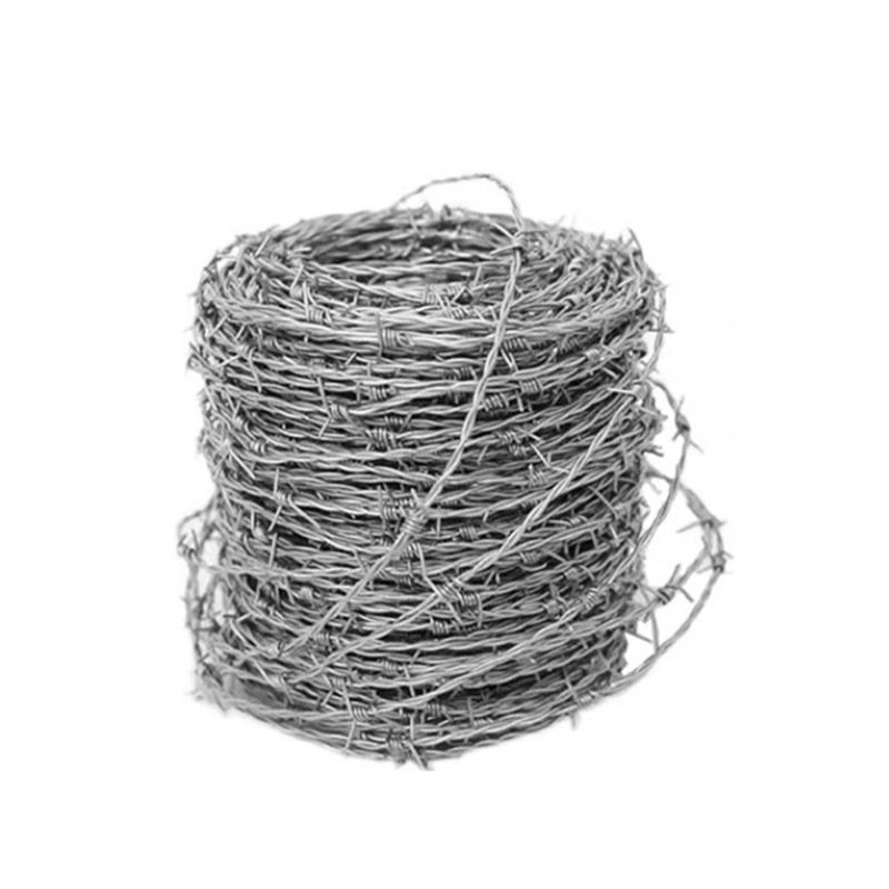 hot selling Galvanized Barbed Wire Farm mesh Fence 500m 50kg Per Roll Barb Roll Razor Wire Factory for Sale