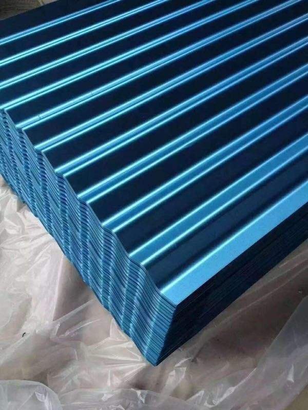 Cheap price Standard size zinc Galvanized iron GI / Galvalume PPGI / PPGL roofing sheet corrugated steel plate for prefab house