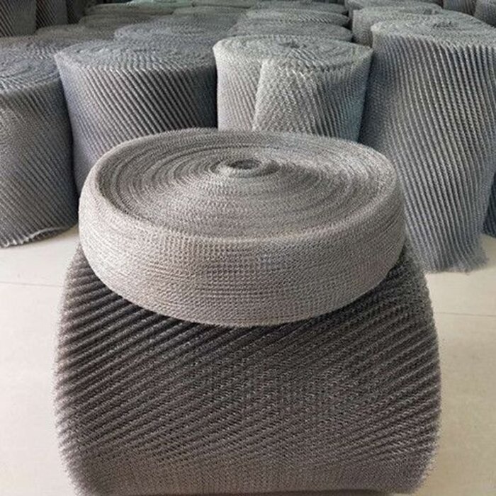 304 316 Stainless Steel Knitted Wire Mesh For Gas Liquid Filter Mesh Demister/Nickel Inconel Copper Knitted Wire Mesh Shielding