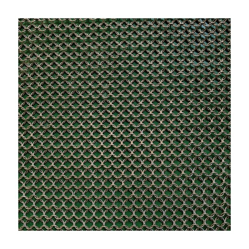 Screen Interior Decorative mesh Stainless steel ring net wire metal chain mail curtain