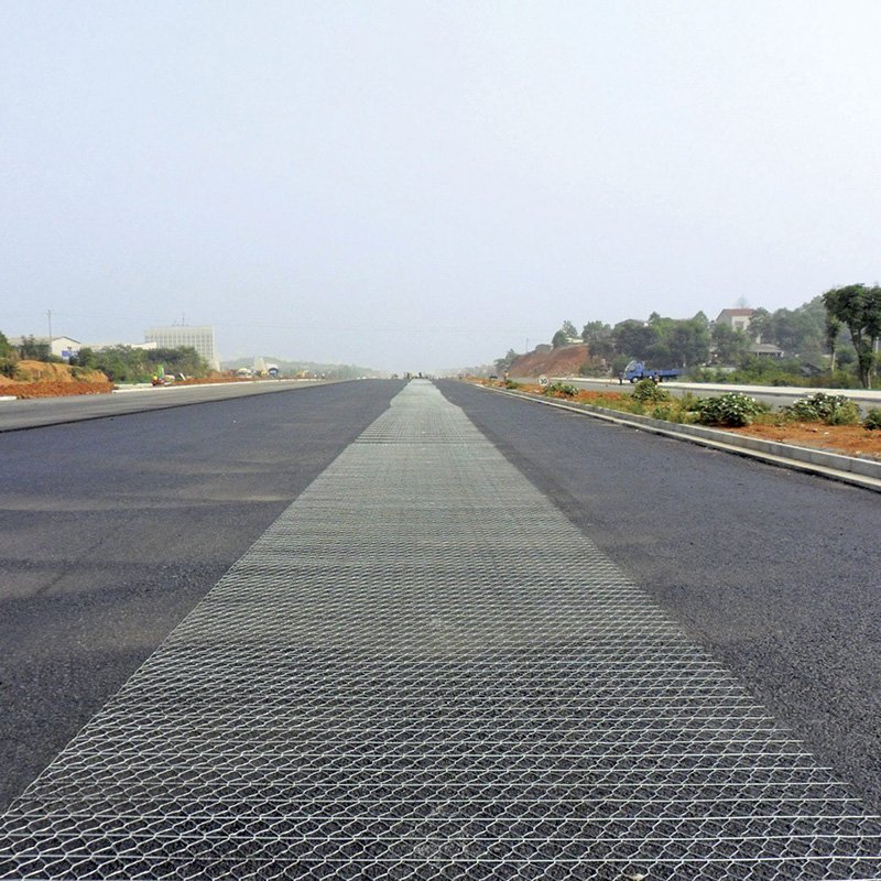 Galvanized double twisted steel wire mesh Pavement Reinforcement Mesh for Reinforce Road