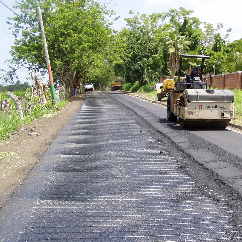 Galvanized double twisted steel wire mesh Pavement Reinforcement Mesh for Reinforce Road