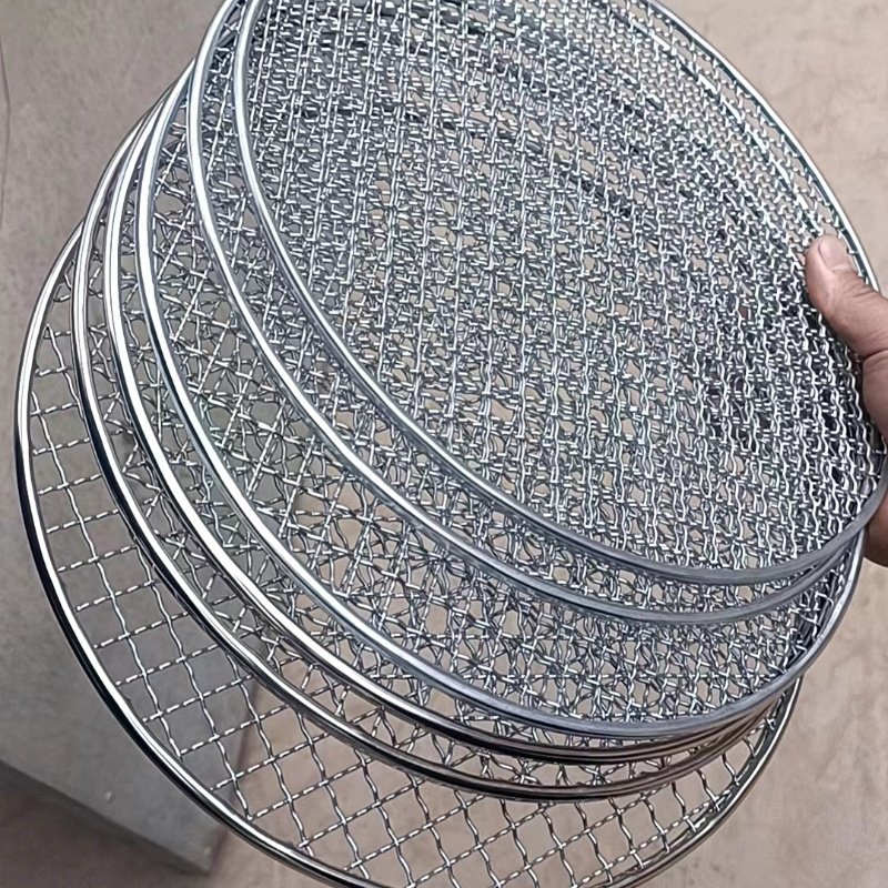 Korea Japan Grill Mesh Portable Stainless Steel 304 Round Barbecue Bbq Grill Grate Net