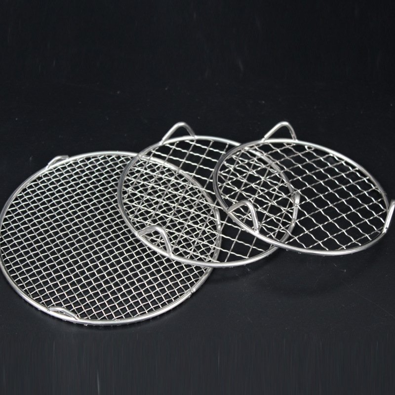Korea Japan Grill Mesh Portable Stainless Steel 304 Round Barbecue Bbq Grill Grate Net