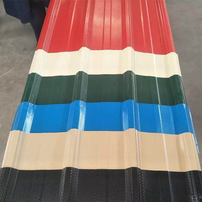PPGI Galvanized Corrugated Steel Sheet Color Coated Roofing Iron Sheet Plate 0.55 mm Corrugate Sheet