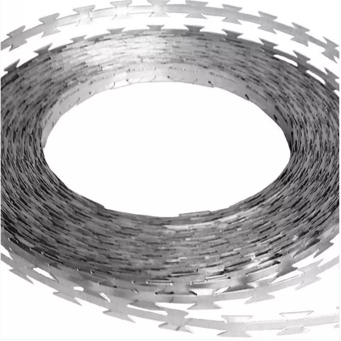 Hot Dipped Galvanized Security Concertina Razor Barbed Wire Mesh Fence Roll