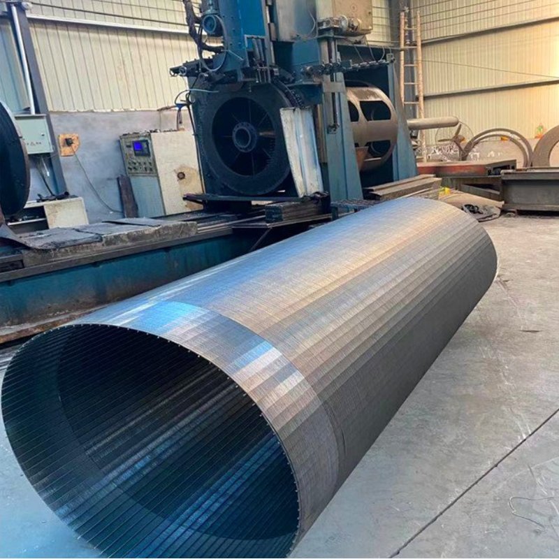 0.5mm 0.7mm 1mm gap Welded Wedge Wire Screen/ Johnson Well Pipe Bar Screens Filter Sieve bend screen