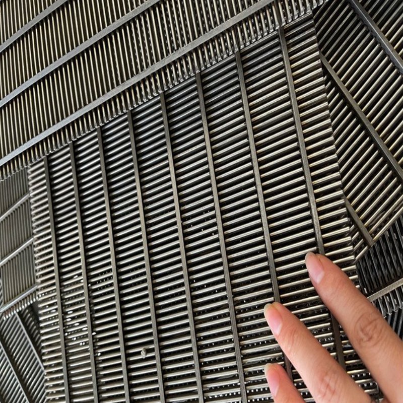 0.5mm 0.7mm 1mm gap Welded Wedge Wire Screen/ Johnson Well Pipe Bar Screens Filter Sieve bend screen