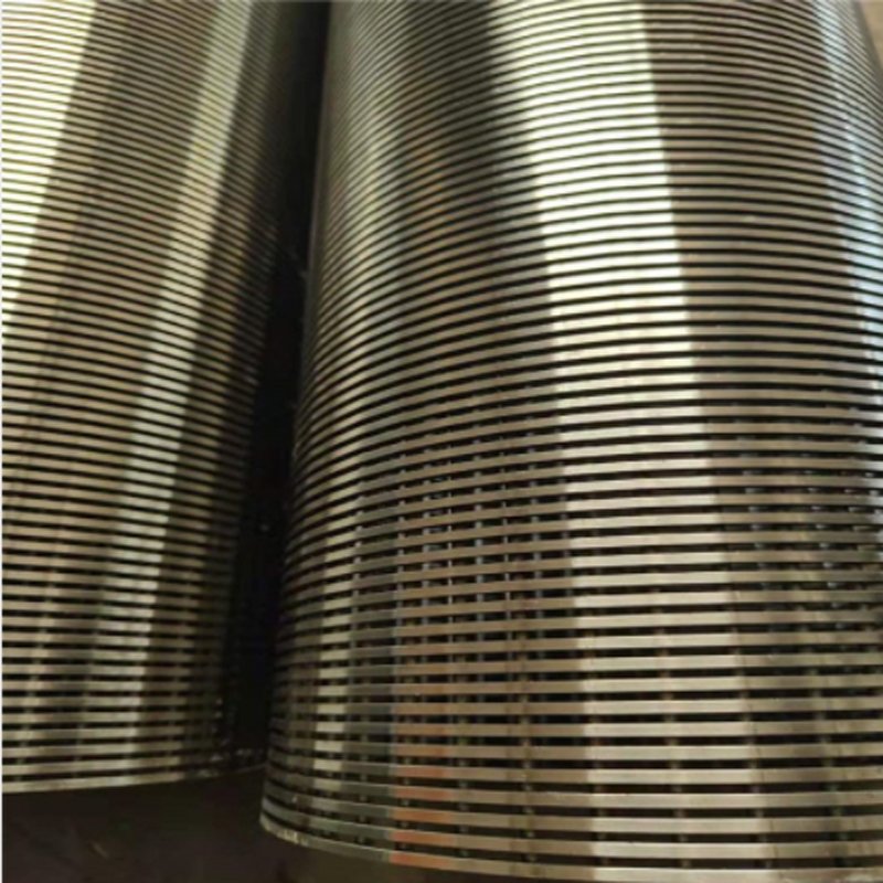 0.5mm 0.7mm 1mm gap Welded Wedge Wire Screen/ Johnson Well Pipe Bar Screens Filter Sieve bend screen