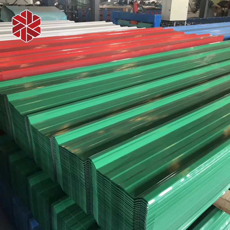 Ppgi Prepainted Gi Corrugated Metal Iron Sheet Roofing Color Coated Steel Plate Galvanized Corrugated Roof Sheet Price