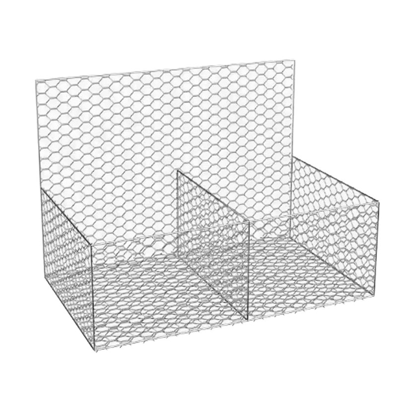 Gabion Box Hexagonal Hole Shape Chain Link Mesh Galvanized Iron Wire Fences Gabion Walls Welding Included