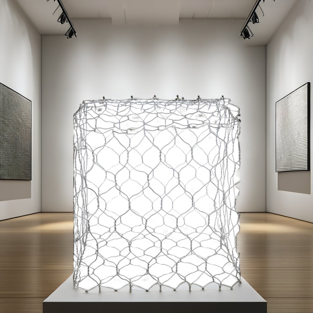 Gabion Box Hexagonal Hole Shape Chain Link Mesh Galvanized Iron Wire Fences Gabion Walls Welding Included