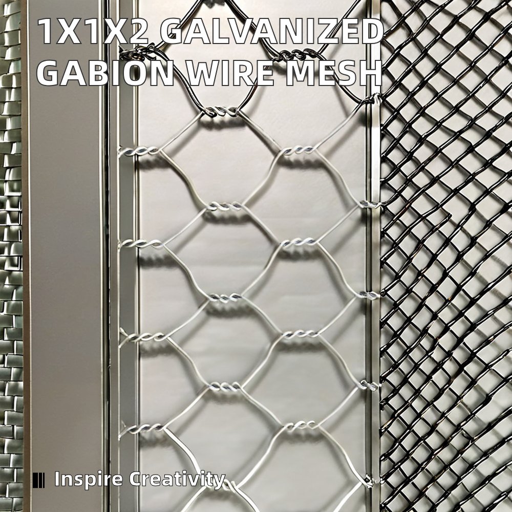 Gabion Box Hexagonal Hole Shape Chain Link Mesh Galvanized Iron Wire Fences Gabion Walls Welding Included