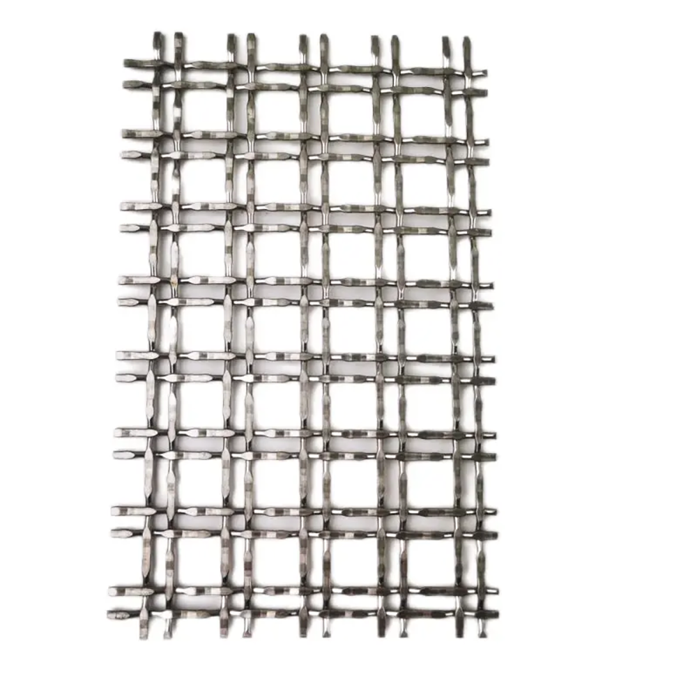 Custom Color Gold Architectural Stainless Steel Mesh Panels Decorative Metal Crimped Woven Wire Mesh