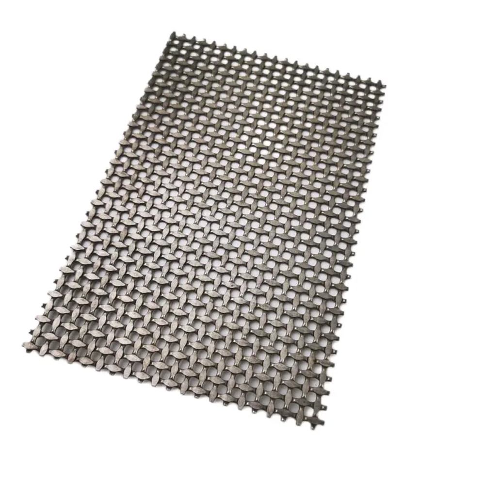 Custom Color Gold Architectural Stainless Steel Mesh Panels Decorative Metal Crimped Woven Wire Mesh