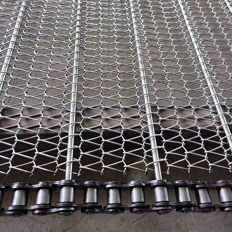 stainless steel wire mesh chain conveyor belt spiral wire mesh belt