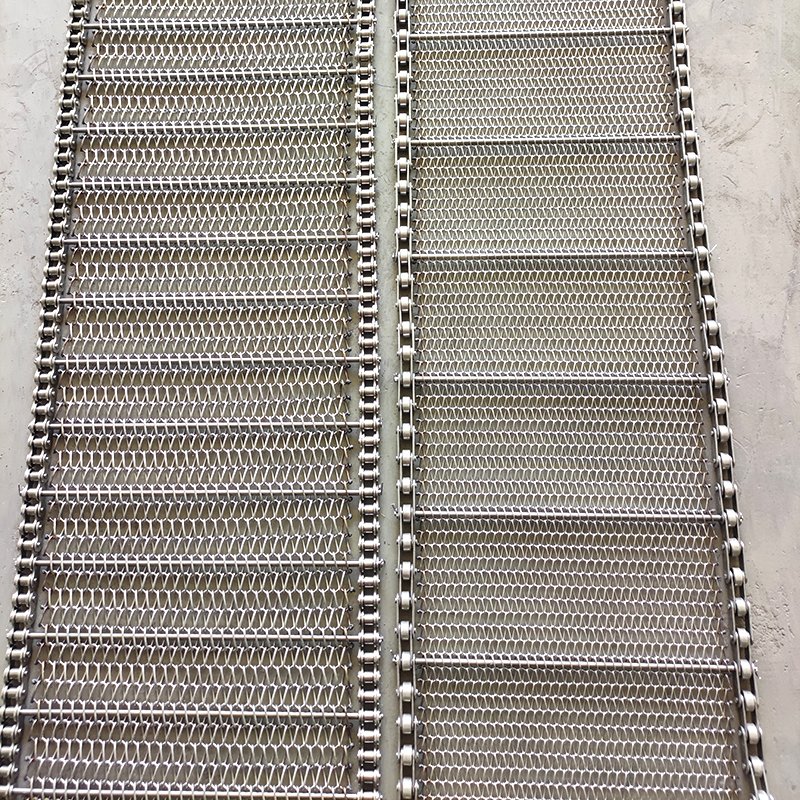 stainless steel wire mesh chain conveyor belt spiral wire mesh belt