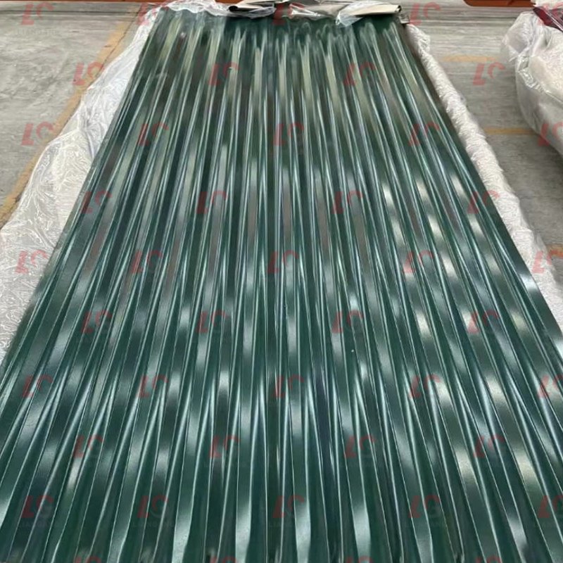 High Quality galvanized color coated corrugated steel sheet hrc for building