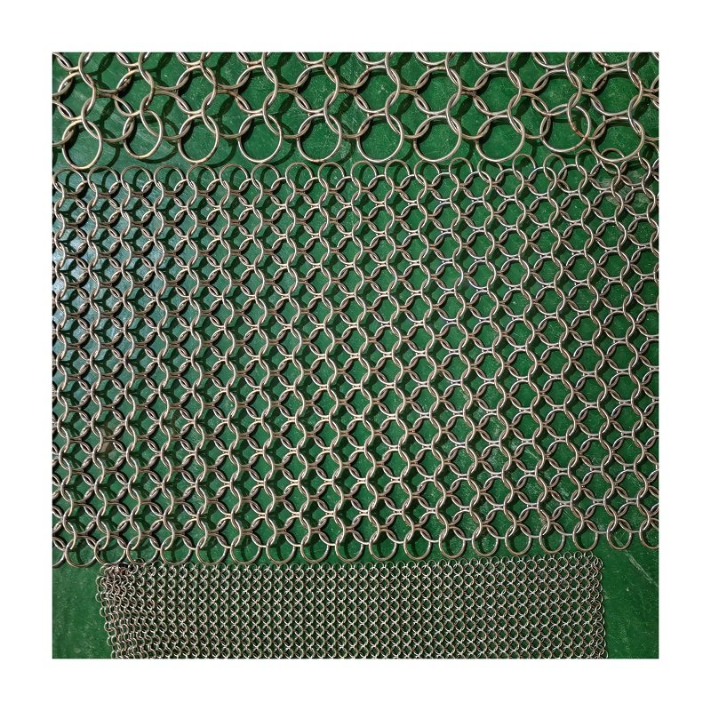 steel ring net Curtain Decorative Screen Stainless wire Interior Decorative Metal Mesh