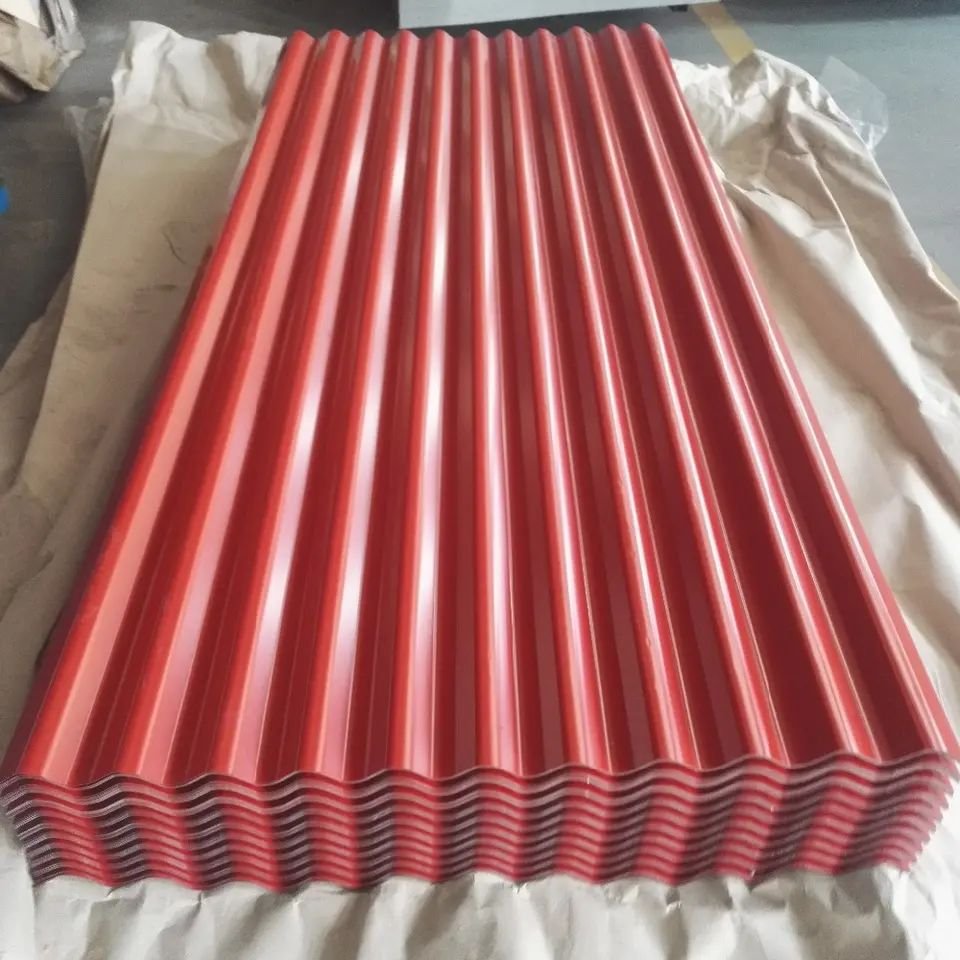 Factory wholesale pre coated color coated zinc aluminum galvanized steel corrugated roof panels