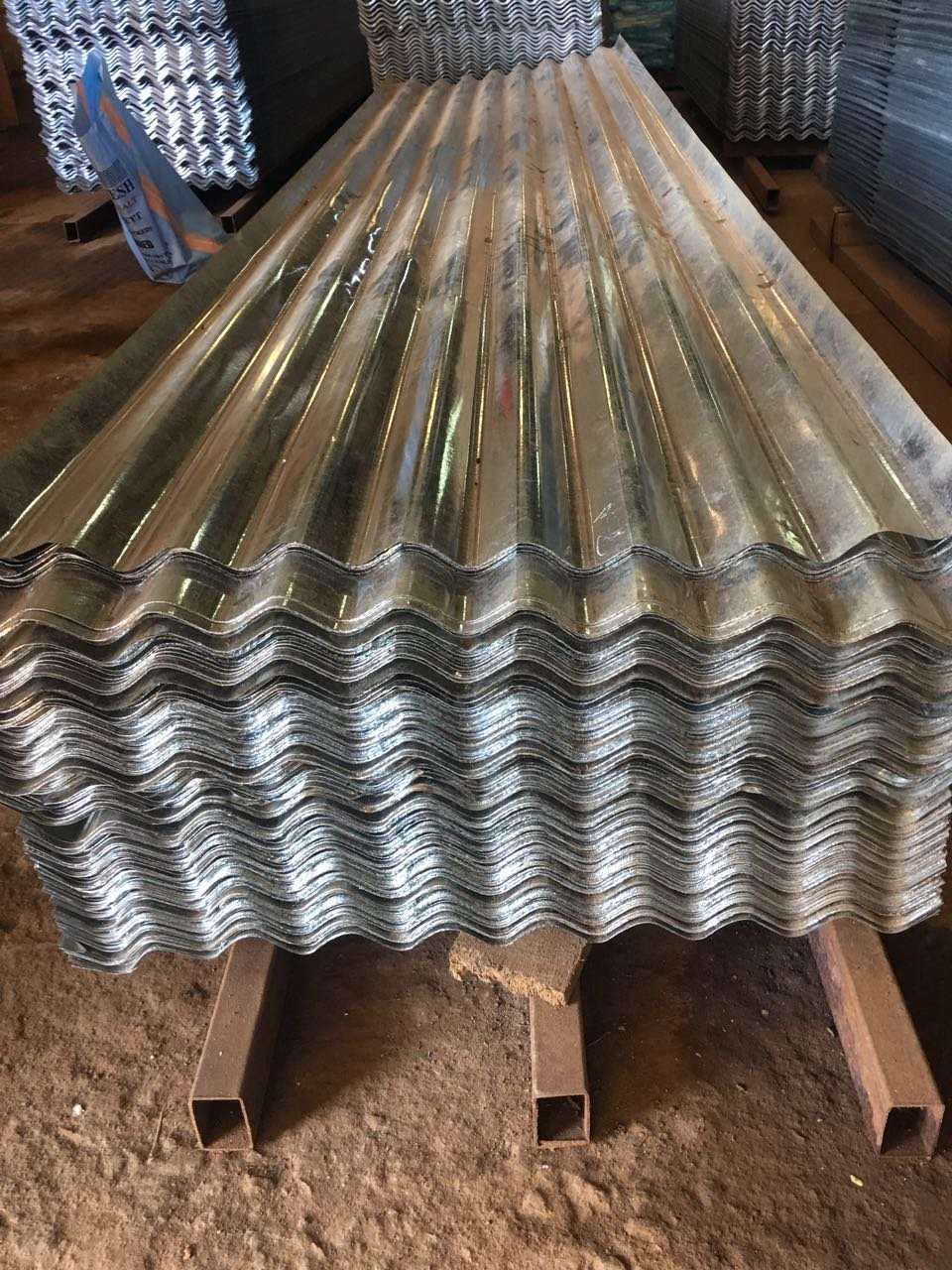 34 BWG gi sheet bhushan steel corrugated steel roofing sheet