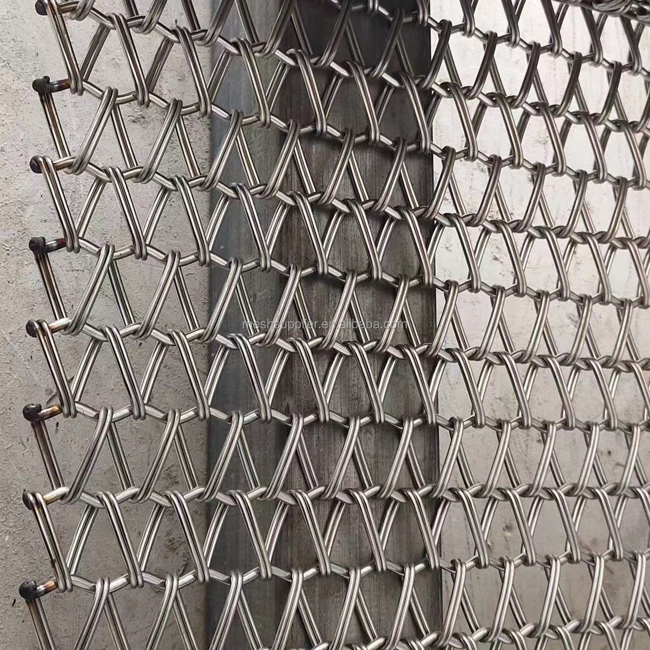 Ladder Stainless Steel Wire Mesh Belt For Conveyor Malaysia