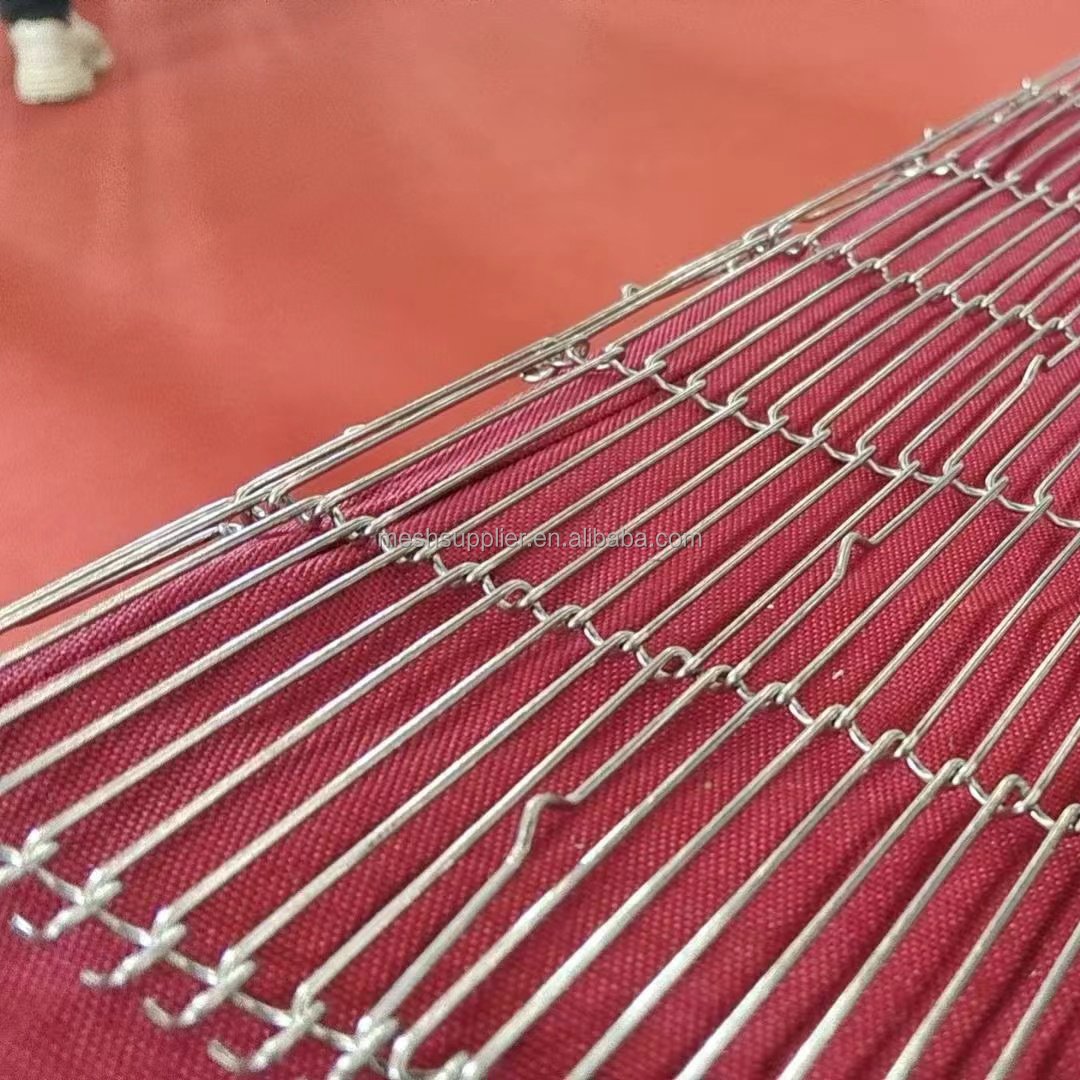 Ladder Stainless Steel Wire Mesh Belt For Conveyor Malaysia