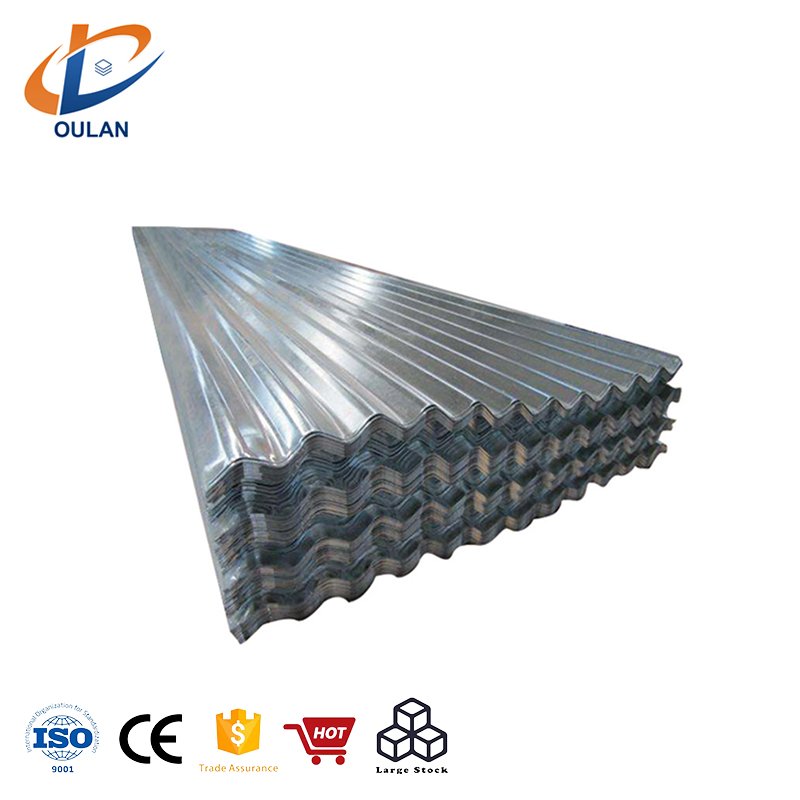 Factory Directly Provide 24 26 gauge corrugated galvanized steel roof sheet plate DX51D dark green corrugated steel roof sheets