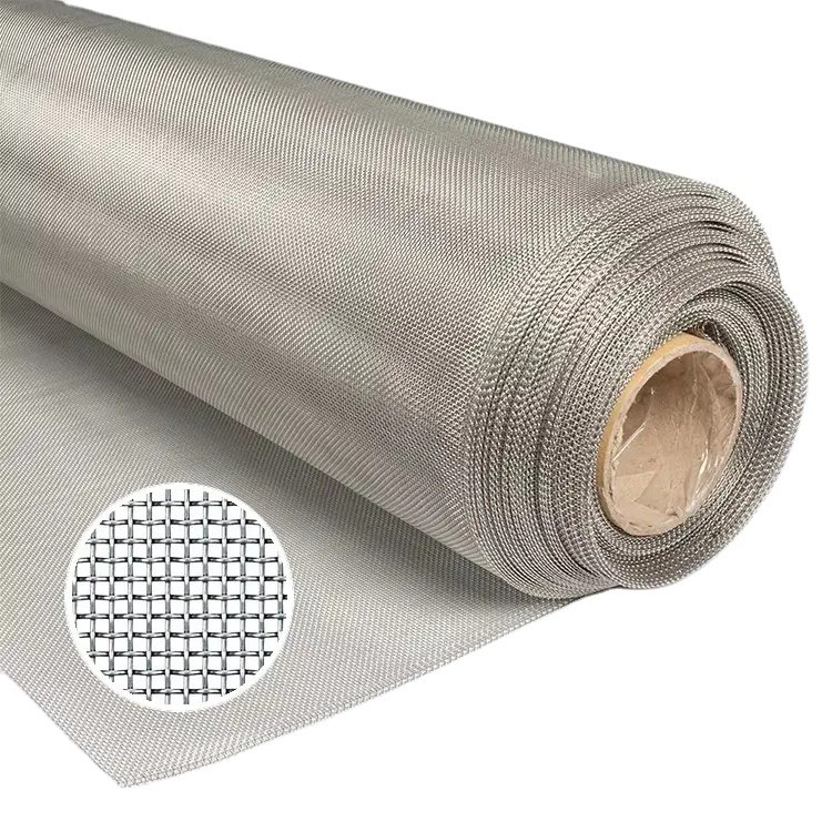 304/316 Steel Wire Meshes For Filter Screen 40/60 80/100/150/200/300/400 Micron Filter Cloth Stainless Steel Woven Wire Mesh