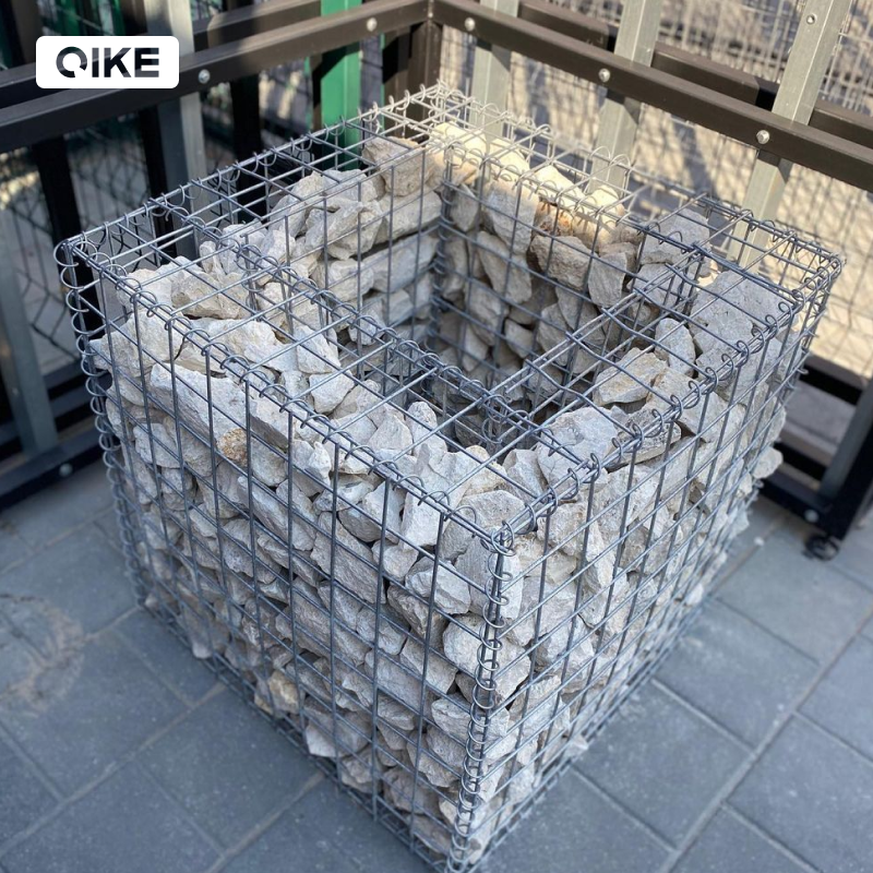New type welded gabion fence iron wire mesh for stones 1x1x2 wall construction stainless steel gabion planter box landscaping