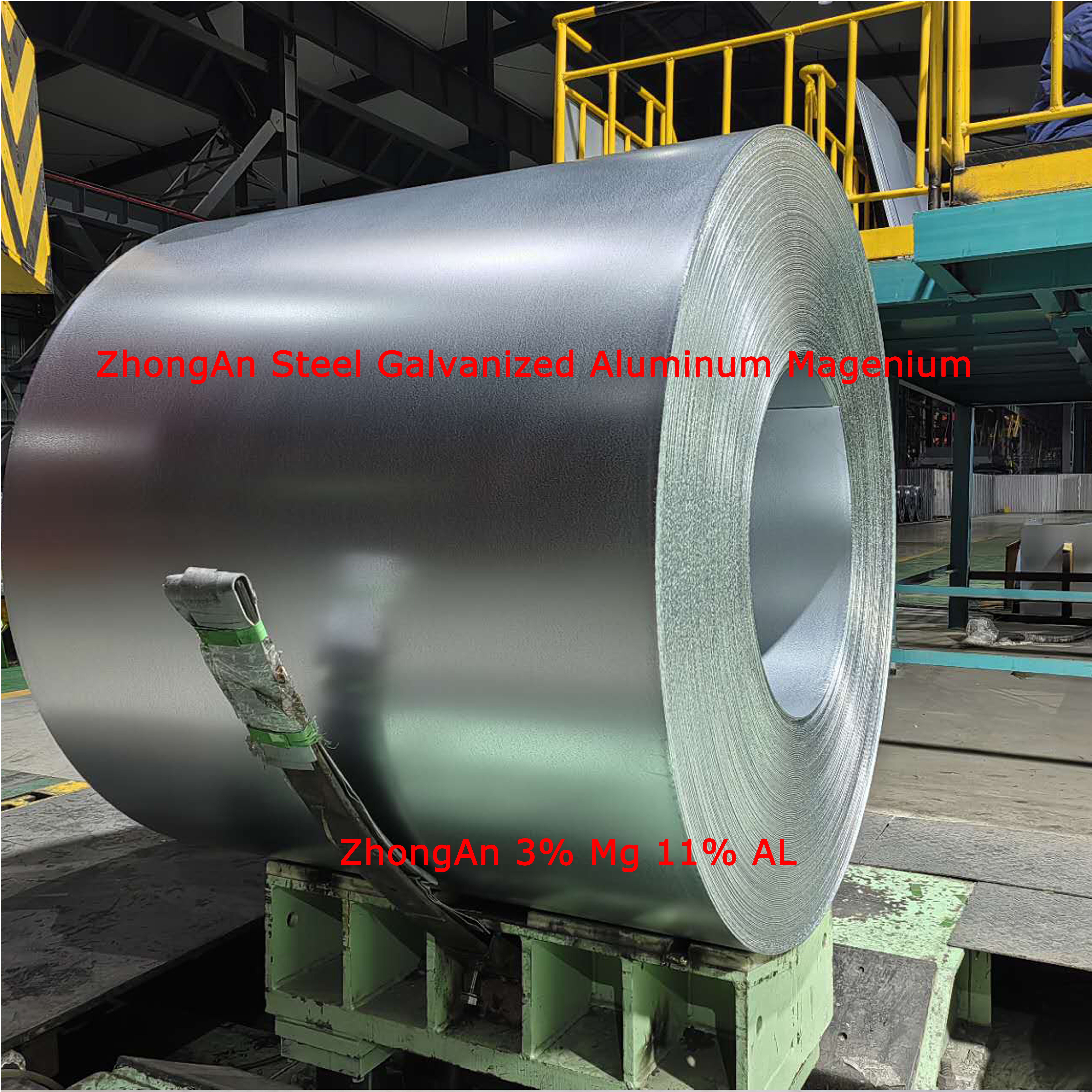 Hebei factory best price ZA m hot dipped galvanized aluminum magnesium steel coils for solar bracket
