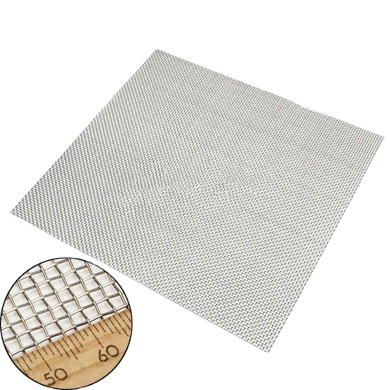 SS304 304L 316 316L Stainless Steel Woven Filter Mesh Screen Filtering Plain Weave Metal Square Mesh
