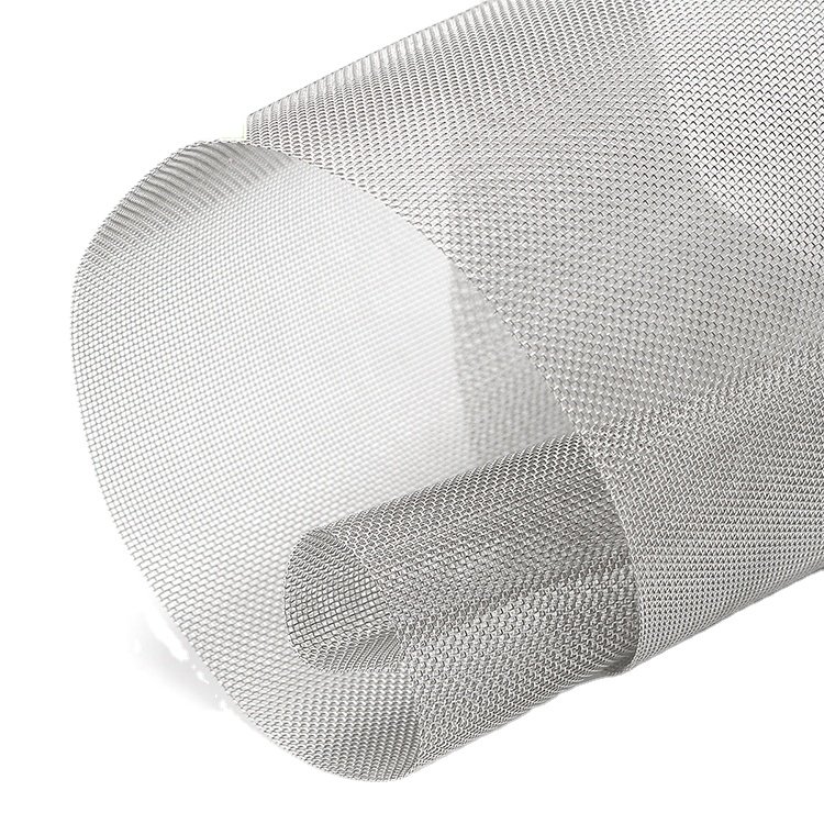 SS304 304L 316 316L Stainless Steel Woven Filter Mesh Screen Filtering Plain Weave Metal Square Mesh