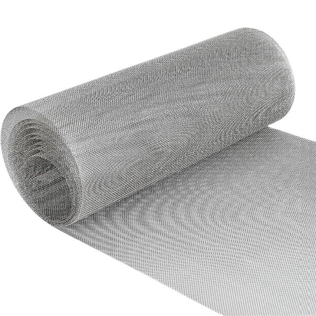 SS304 304L 316 316L Stainless Steel Woven Filter Mesh Screen Filtering Plain Weave Metal Square Mesh