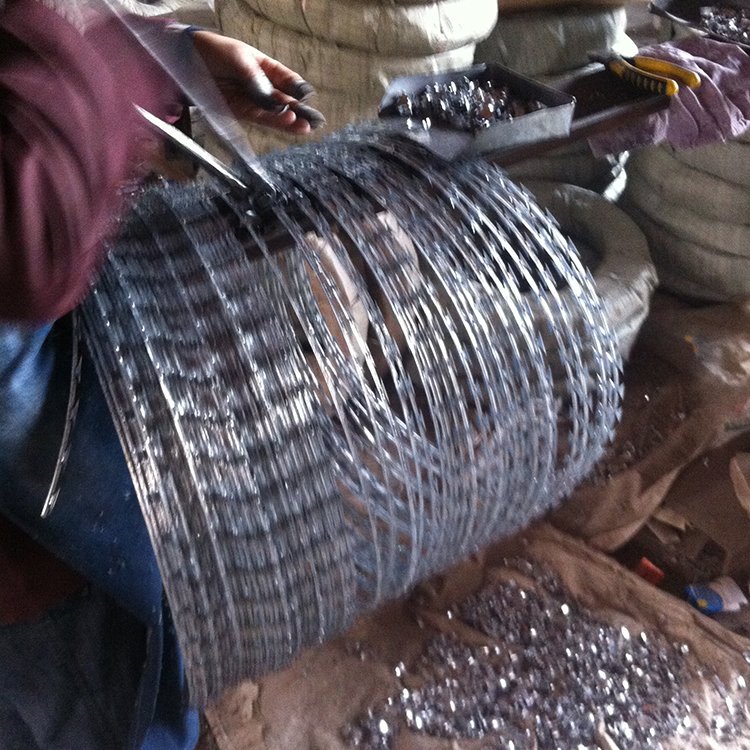 low price stainless steel galvanized razor barbed wire length per roll in South Africa