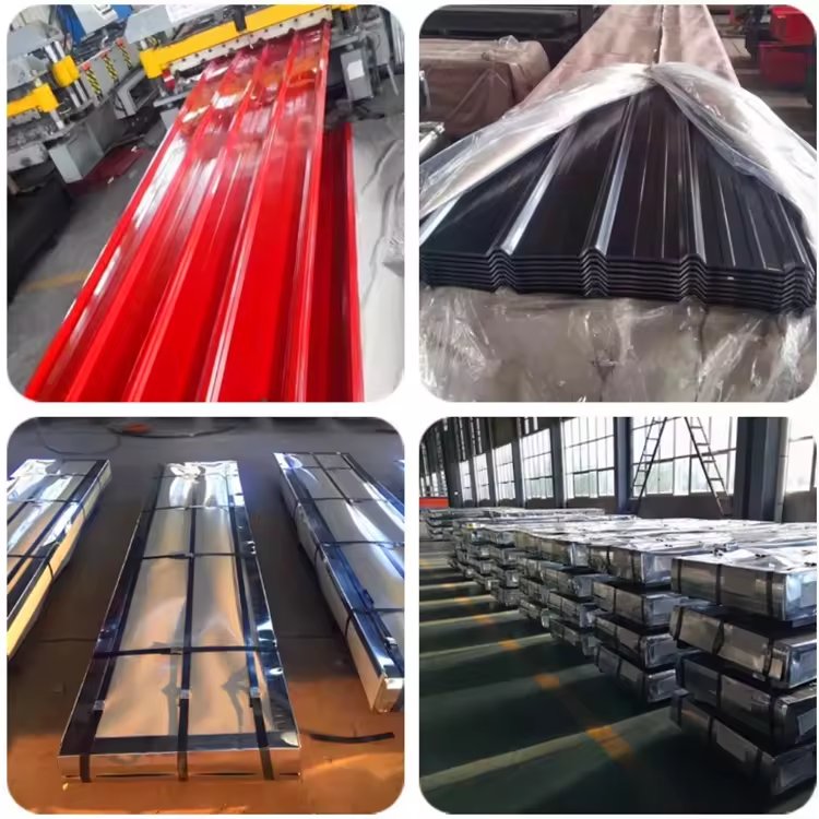 Roofing Sheet Galvanized Corrugated Steel 0.16mm Colorful Corrugated Steel Roofing Sheet