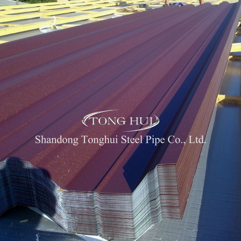 Roofing Sheet Galvanized Corrugated Steel 0.16mm Colorful Corrugated Steel Roofing Sheet