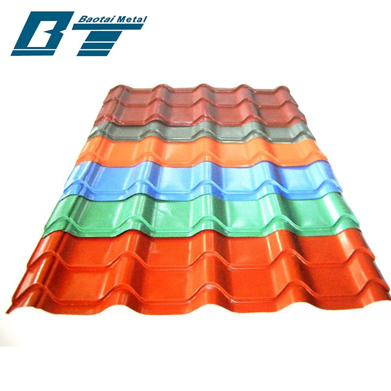 China Hot Sale Galvanized Corrugated Steel Iron Roofing Tile Sheets steel galvanized metal roofing sheet