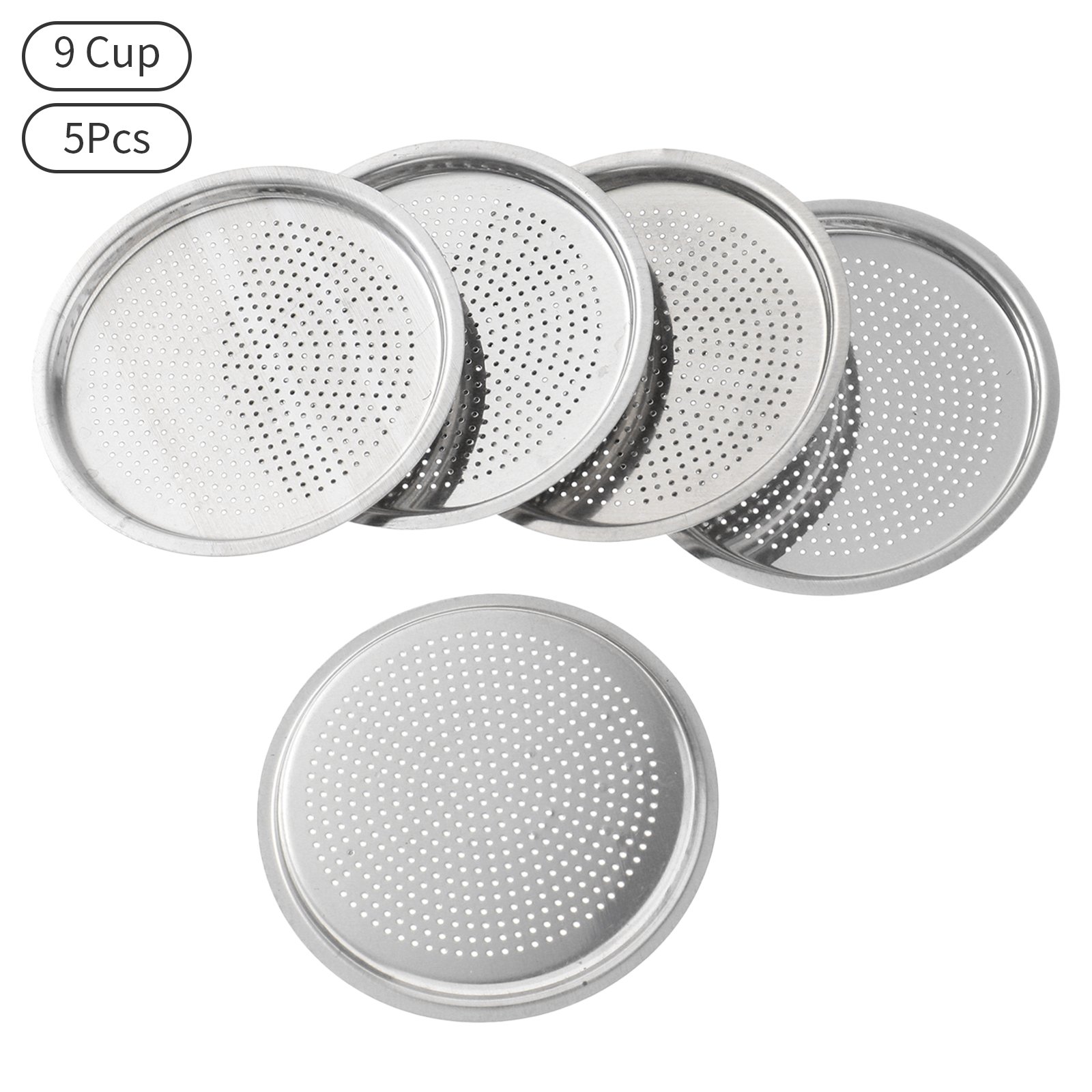 Espresso Coffee Makers Accessories Moka Pot Rubber Seal Filter Screen Compatible With 3/6/9/12 Cup Moka Express